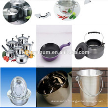 Cercle en aluminium laminé à chaud pour l&#39;industrie de la cuisine
